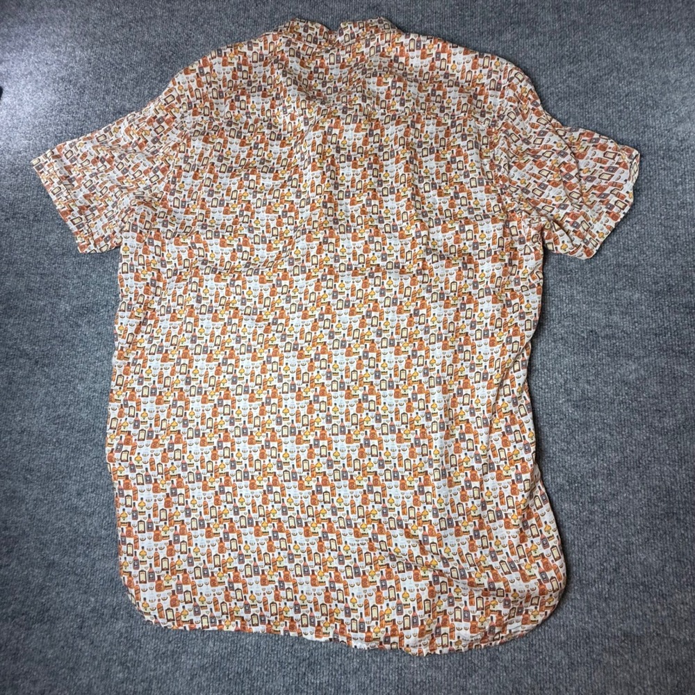Age of Wisdom Men's XL Novelty‎ Liquor Bottle Print Short Sleeve Shirt AOP - Picture 3 of 9